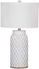 Bassett Mirror Seiser Cream Crackle Table Lamp-0