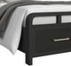 Elements International Ridgemont Black Queen Panel Storage Bed-4