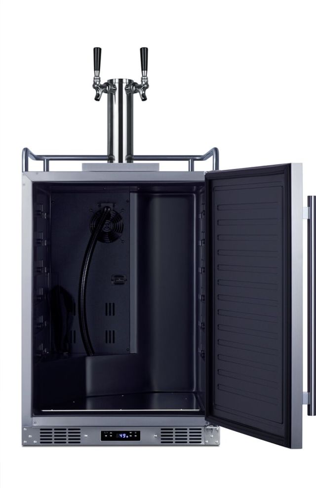 Summit® 24" Stainless Steel Outdoor Wine Kegerator -4