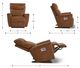 La-Z-Boy® Belmont Buff Power Rocking Recliner with Headrest-2