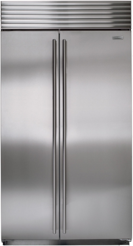 Sub-Zero® 23.7 Cu. Ft. Stainless Steel Built In Side By Side Refrigerator-0