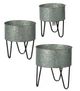 A & B Home Acoma 3-Piece Gray Tub Set-0