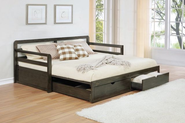 Coaster® Sorrento Grey Twin XL Daybed With Trundle-2