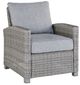 Signature Design by Ashley® Naples Beach Light Gray Fabric/Resin Outdoor Lounge Chair-0