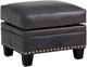 Smith Brothers Customizable 203 Leather Ottoman-0