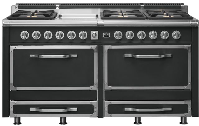 Viking® Tuscany 66” Antique Bronze Pro Style Dual Fuel Range with Griddle-0