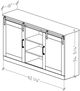 Perdue Woodworks 78,000 Essential Russell Pecan 2-Door TV Media Console-2