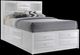 ACME Furniture Ireland White Eastern King Bookcase Bed with Storage-0
