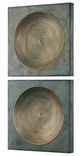 Uttermost® Sybil 2-Piece Antique Gold Wall Decor Set-3