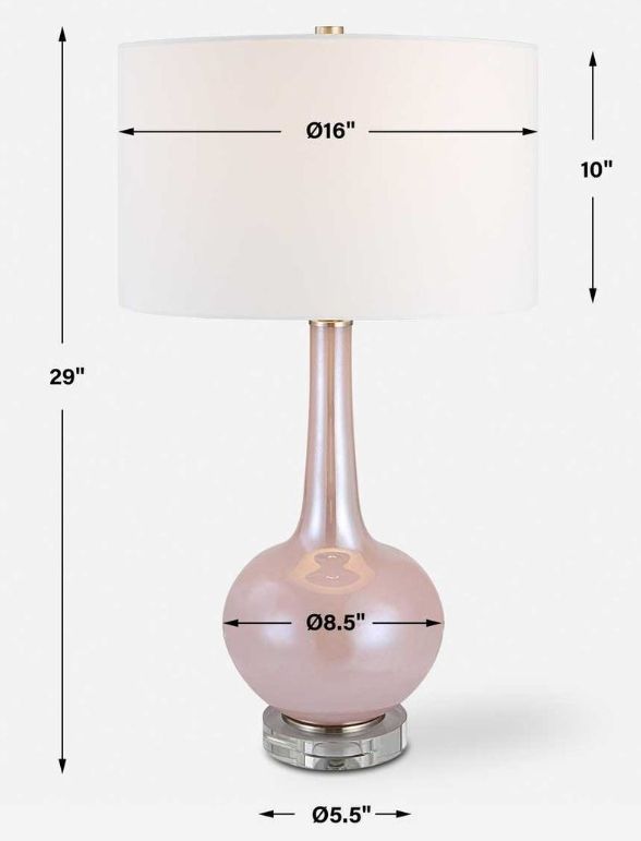 Uttermost® Rosa Pink Table Lamp-2