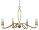Uttermost® Corella Textured Soft Gold 8 Light Chandelier-4