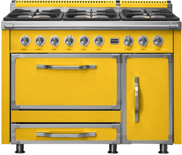 Viking® Tuscany 48" Daffodil Pro Style Dual Fuel Range-0