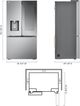 LG 36" 25.5 Cu. Ft. PrintProof™ Stainless Steel Counter Depth French Door Refrigerator with CraftIce™-2