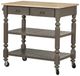 Bernards Payson Taupe Kitchen Cart-0