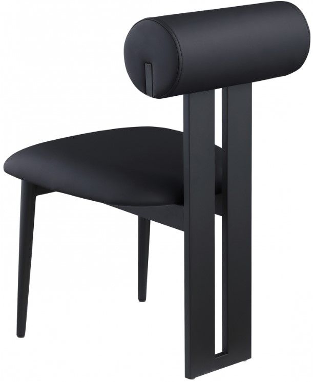 Meridian Furniture Dario Black Vegan Leather Dining Chair-3