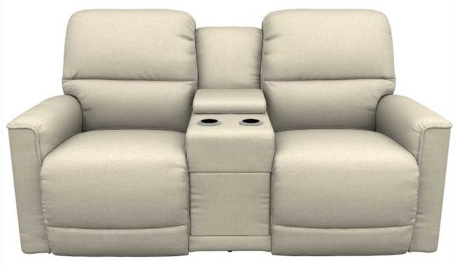 La-Z-Boy® Cade Linen Power Reclining Loveseat with Console and Headrest-1