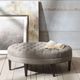 Olliix by Madison Park Brown Multi Martin Surfboard Tufted Ottoman-3