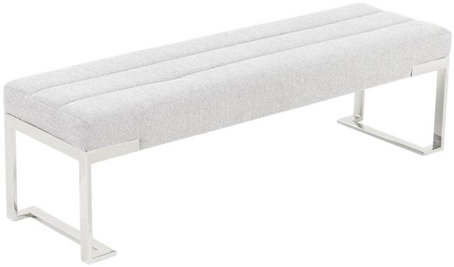 Michael Amini® Tulip Gray Accent Bench-3