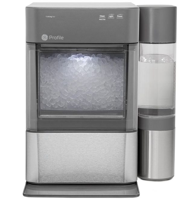 GE® Profile™ Opal™ 14" 24 lb. Stainless Steel Ice Maker-0