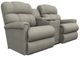 La-Z-Boy® Pinnacle Dove Power Wall Reclining Loveseat with Console and Headrest-0