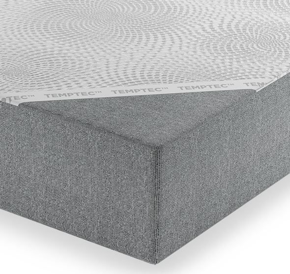 Glideaway® Awakenings Gray and Off-White 8” California King Tranquil Memory Foam Mattress-1