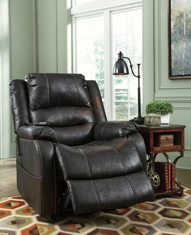 Signature Design by Ashley® Yandel Black Power Lift Recliner-2