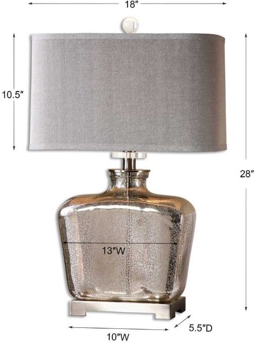 Uttermost® Molinara Brushed Nickel Table Lamp-2