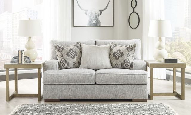 Benchcraft® Mercado Pewter Loveseat-2