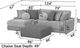 Jackson Furniture Canyon 3-Piece Fawn/Umber Left-Arm Facing Sectional and Ottoman-2