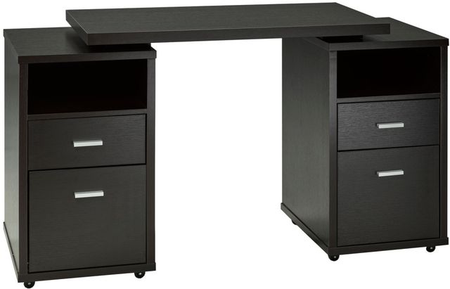 Brassex Inc. Red Cocoa Office Desk-0