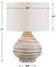 Uttermost® Azura Bone Ivory/Dark Chocolate Horizontal Line Table Lamp-3