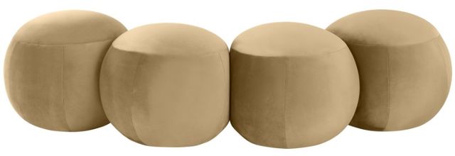 Meridian Furniture Apollo Camel 65" Velvet Upholstered Bench-3