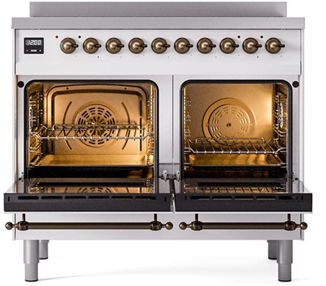 Ilve® Nostalgie II Series 40" White Pro Style Induction Range-2
