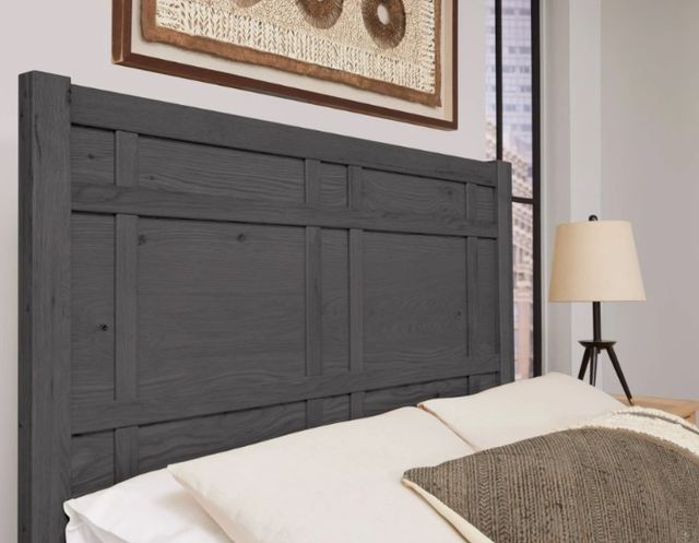 Artisan & Post by Vaughan-Bassett Graphite Architectural Queen Panel Bed-2