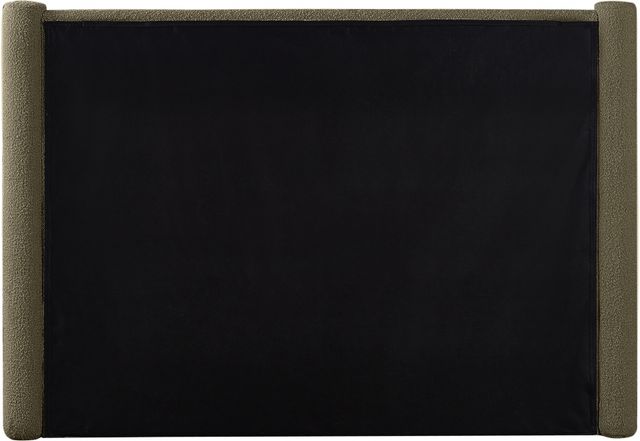 Meridian Furniture Elias Olive Full Boucle Fabric Upholstered Panel Bed-3