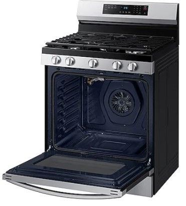 Samsung 30" Fingerprint Resistant Stainless Steel Freestanding Gas Range-3