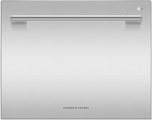 Front view of the Fisher & Paykel Series 11 24" Stainless Steel DishDrawer™ Dishwasher
