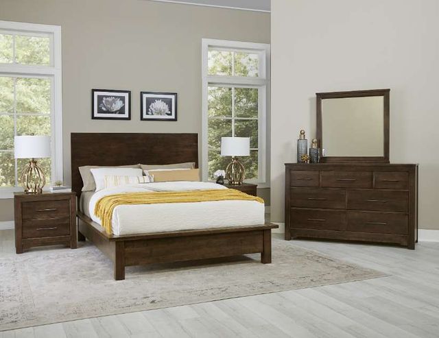 Artisan & Post by Vaughan-Bassett Crafted Cherry by Ben & Erin Napier Dark Cherry Queen Terrace Panel Bed-2
