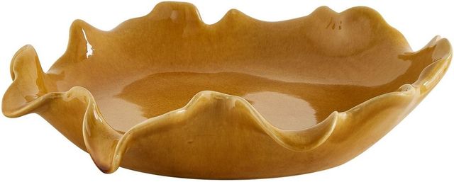 Uttermost® Golden Crest Ruffle Honey Glaze Bowl-4