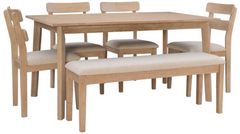 Powell® Drury Daly 6-Piece Natural/Sand Dining Set