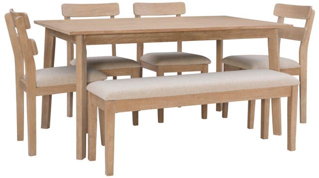 Powell® Drury Daly 6-Piece Natural/Sand Dining Set
