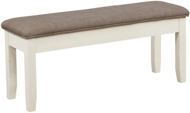 Powell® Jane Gray/Vanilla Storage Bench-0