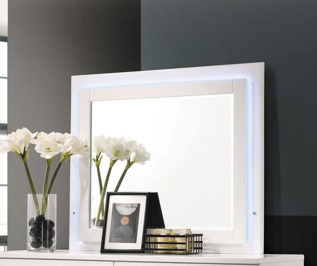 Coaster® Felicity Glossy White Mirror-1