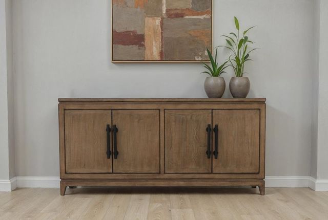 Nest Home Collections Lexington Antique Natural 4-Door Cabinet-1