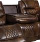 Corinthian Furniture Brookshire Carmel Power Reclining Sofa with Dropdown Table and Headrest-1