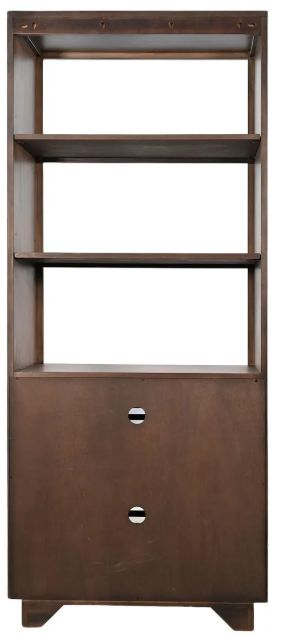 Sunny Designs™ Doe Valley Buckskin Slat Media Left Pier Cabinet-4