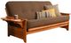 Kodiak Furniture Phoenix Barbados/Linen Cocoa Full Futon with Mattress-0