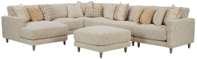Craftmaster® Customizable CM Modern 120" Modular Sectional-3