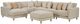 Craftmaster® Customizable CM Modern 120" Modular Sectional-3