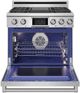 Thor Kitchen® X Series 36" Stainless Steel Freestanding Pro Style Dual Fuel LP Gas Range-1